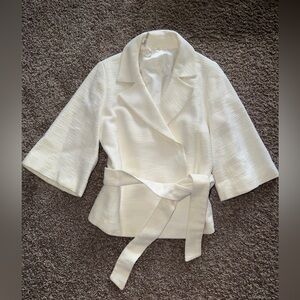 Classiques Entier Textured Cream Jacket